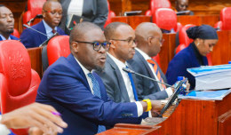 File image of Nairobi Governor Johnson Sakaja in the Senate.